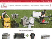 Tablet Screenshot of feathermanequipment.com